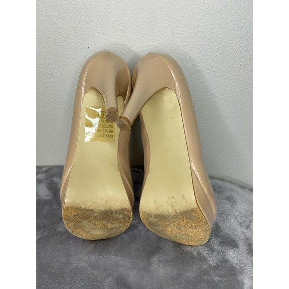 Brinley Co Patent‎ Platform Almond Toe Pumps 8 - Picture 6 of 10